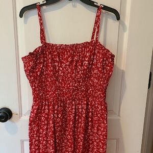 Wild Fable Red Micro Floral Sundress